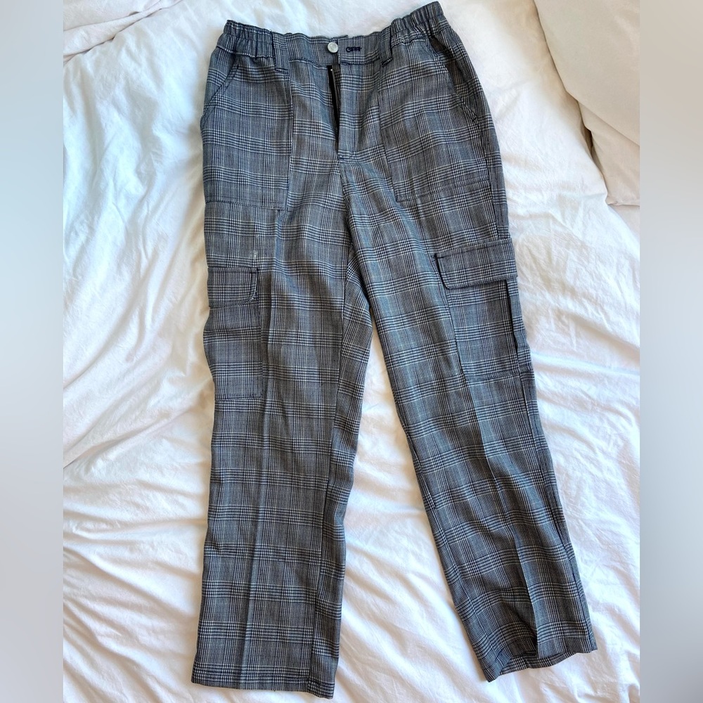 B&W plaid/gingham pants | Pacsun